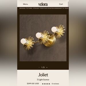 Mid Century Modern Wall Sconce Light Fixture